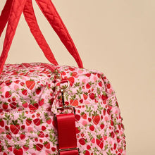 Load image into Gallery viewer, On-The-Go Quilted Weekender Bag-Strawberry Fields