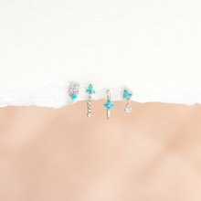 Load image into Gallery viewer, Girls Crew - Cascading Blossom Earring Set: Rose Gold