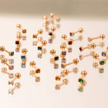 Load image into Gallery viewer, Made By Mary - December Birthstone Stud Earrings