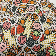 Load image into Gallery viewer, TEELUX - 3" Happy Summertime - Embroidered Hat Patch: Embroidered Patch