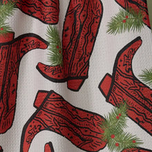 Load image into Gallery viewer, Geometry- Rodeo Red Tea Towel