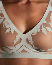 Load image into Gallery viewer, EBY - Sheer Flocked Bra: Madam Muse / XL