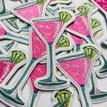 Load image into Gallery viewer, TEELUX - 3" Pink Cocktail - Embroidered Hat Patch: QTY 1