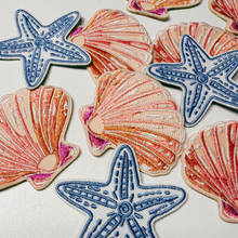 Load image into Gallery viewer, TEELUX - 2" Starfish - Embroidered Hat Patch: Embroidered Patch