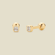 Load image into Gallery viewer, Made By Mary - April Birthstone Stud Earrings