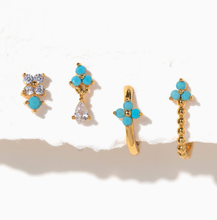 Load image into Gallery viewer, Girls Crew - Cascading Blossom Earring Set: Rose Gold