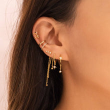 Load image into Gallery viewer, Girls Crew - Meteor Shower Dangle Earrings: Gold
