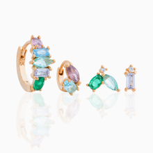 Load image into Gallery viewer, Girls Crew - Flora and Fauna Earring Set: Gold