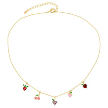 Load image into Gallery viewer, Girls Crew - Fruit Basket Choker: Gold