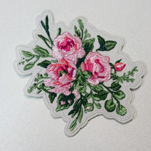 Load image into Gallery viewer, TEELUX - 3" Floral iron on Patch - Embroidered Hat Patch: Embroidered Patch