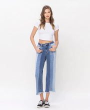 Load image into Gallery viewer, VERVET - Exhilarate High Rise Crop Wide Leg Jeans