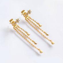 Load image into Gallery viewer, Girls Crew - Meteor Shower Dangle Earrings: Gold