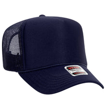 Load image into Gallery viewer, The Park Wholesale - Otto 5-Panel High Crown Foam Trucker Hats, Mesh Back Cap - 39-165: White