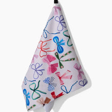 Load image into Gallery viewer, Geometry- Bows Tea Towel