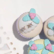 Load image into Gallery viewer, Girls Crew - Teeny Tiny Clear Cluster Studs: Gold