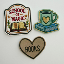 Load image into Gallery viewer, TEELUX - 2" Mug with Book - Embroidered Hat Patch
