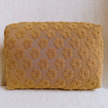Load image into Gallery viewer, Ellison+Young - Embossed Daisy Blossom Cosmetic Case: Taupe