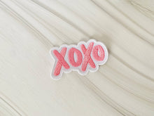 Load image into Gallery viewer, R & R Stitched - XOXO embroidered patch: Red