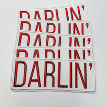 Load image into Gallery viewer, TEELUX - 4" Darlin' in Red - Embroidered Hat Patch: QTY 1