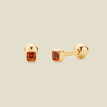 Load image into Gallery viewer, Made By Mary - January Birthstone Stud Earrings