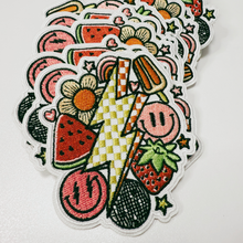 Load image into Gallery viewer, TEELUX - 3" Happy Summertime - Embroidered Hat Patch: Embroidered Patch
