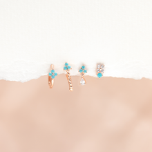Load image into Gallery viewer, Girls Crew - Cascading Blossom Earring Set: Rose Gold