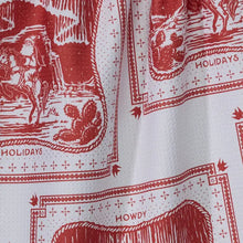Load image into Gallery viewer, Geometry- Cowboy Christmas Tea Towel