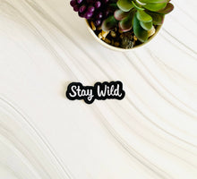 Load image into Gallery viewer, R & R Stitched - Stay wild embroidered iron-on hat patch