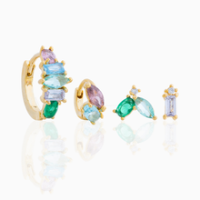 Load image into Gallery viewer, Girls Crew - Flora and Fauna Earring Set: Gold