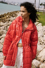 Load image into Gallery viewer, FREE PEOPLE - Patricia Packable Poncho Puffer