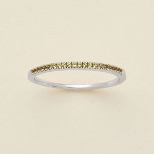 Made By Mary - August Birthstone Stacking Ring: Gold Vermeil / 6