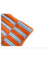 Load image into Gallery viewer, Funkyrel® Atzbranding Limited - Haila - Color-block Striped Cuffed Knitted Beanie - Warm &amp; Stylish: Yellow
