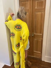 Load image into Gallery viewer, Karli Buxton - Yellow Multi Eye Kaftan
