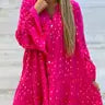 Valentine's Day V-Neck Loose Casual Print Dress