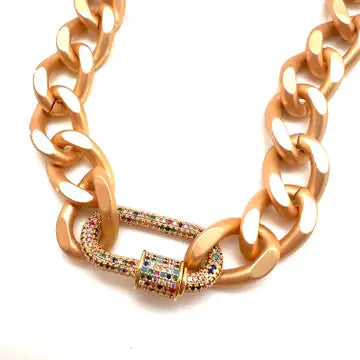 Karli Buxton - Rainbow XL Curb Chain: 22