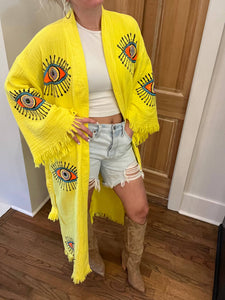 Karli Buxton - Yellow Multi Eye Kaftan