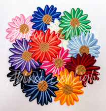 Load image into Gallery viewer, ABLNco - Red daisy flower hat filler embroidery patch iron on
