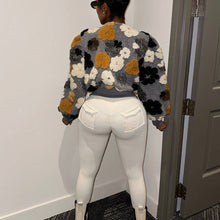 Load image into Gallery viewer, ACCITY - FLORAL SWEATER CARDIGAN FALL CLOTHING WOMENS_CWOCO0094: BLACKROSE / (S) 1
