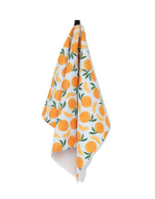 Load image into Gallery viewer, Geometry - Sweet Orange Tea Towel
