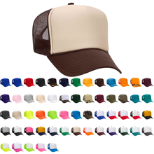Load image into Gallery viewer, The Park Wholesale - Otto 5-Panel High Crown Foam Trucker Hats, Mesh Back Cap - 39-165: White
