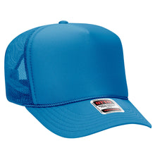 Load image into Gallery viewer, The Park Wholesale - Otto 5-Panel High Crown Foam Trucker Hats, Mesh Back Cap - 39-165: White
