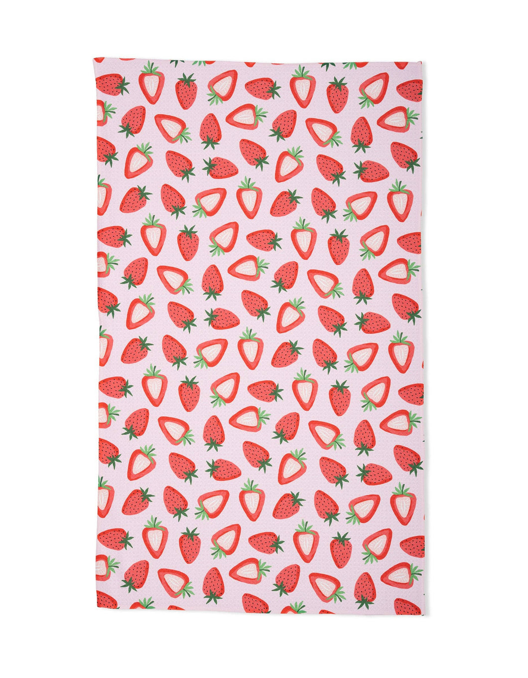 Geometry - Sweet Strawberry Tea Towel