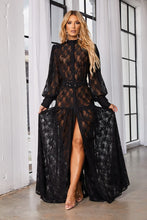 Load image into Gallery viewer, MAD FOR LOVE - Button Front Lace Maxi Dress
