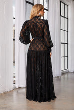 Load image into Gallery viewer, MAD FOR LOVE - Button Front Lace Maxi Dress
