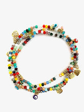 Load image into Gallery viewer, Karli Buxton - Rainbow Beaded Anklet with Charms
