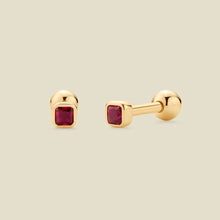 Load image into Gallery viewer, Made By Mary - July Birthstone Stud Earrings

