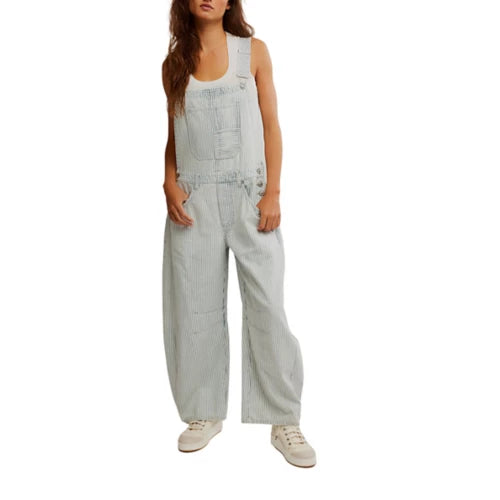 GOOD LUCK STRIPE OVERALL / INDIGO RAILROAD