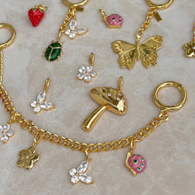 Load image into Gallery viewer, Girls Crew - Strawberry Bag Charm: Gold
