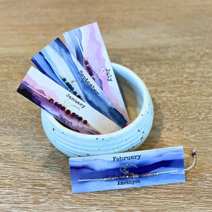 Picki Nicki - Birthstone Bracelet Gemstone Sets on Cards