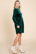 Load image into Gallery viewer, ROLYPOLY - Velvet Shirt Dress
